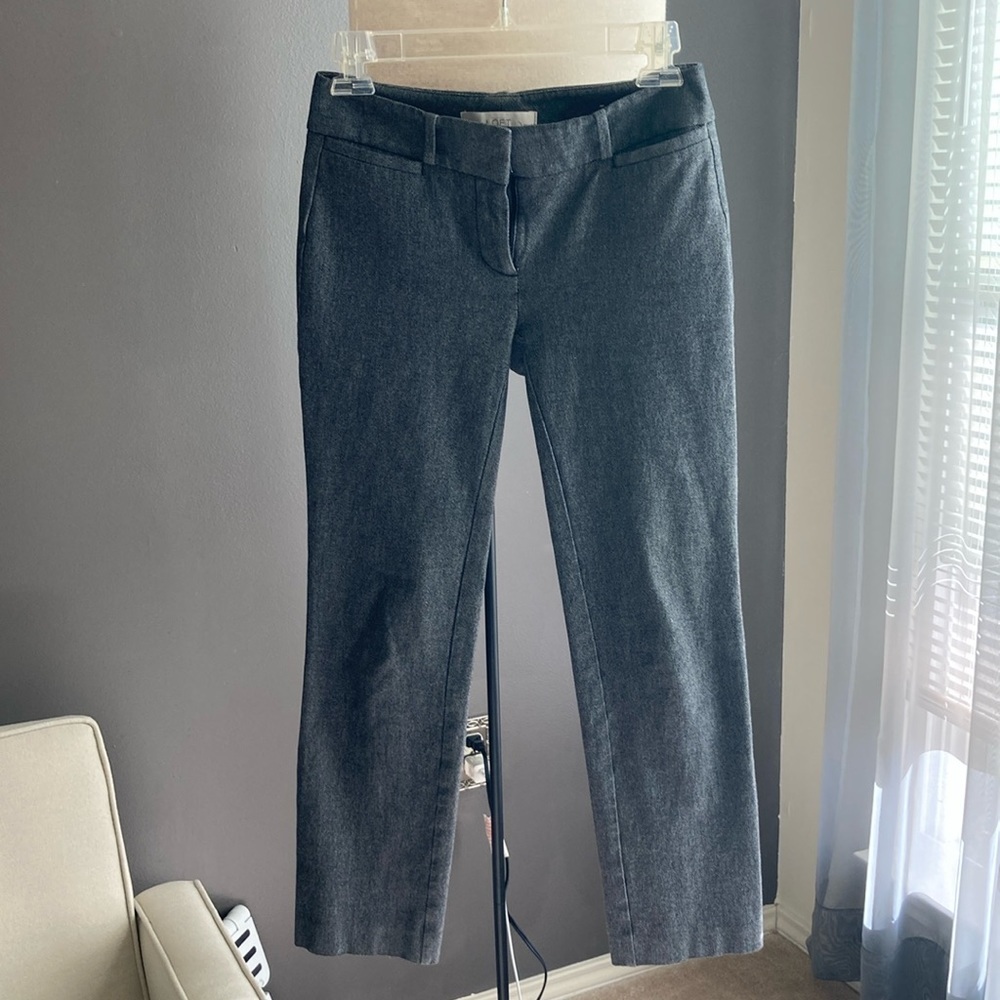 Ann Taylor Loft Gray Dressy Pants